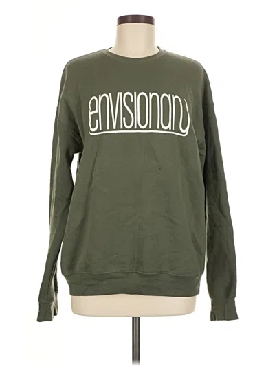 Pre-owned Bella+canvas Sweatshirt In Green