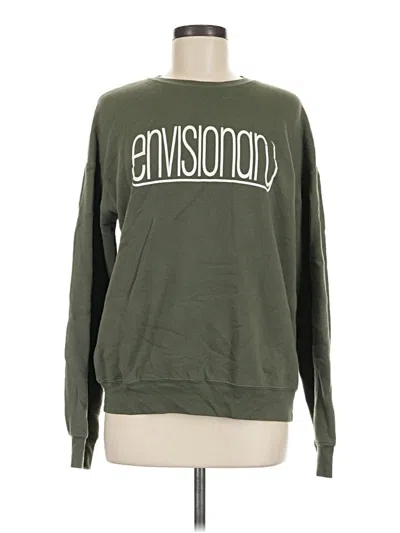 Pre-owned Bella+canvas Sweatshirt In Green