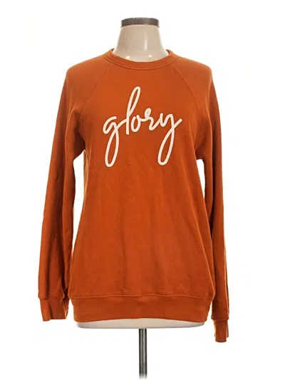 Pre-owned Bella+canvas Sweatshirt In Orange