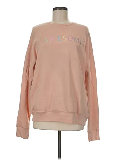 Pre-owned Bella+canvas Sweatshirt In Pink