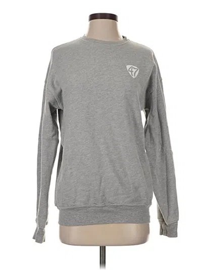 Pre-owned Bella+canvas Sweatshirt In Silver
