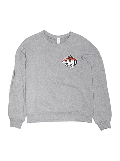 Pre-owned Bella+canvas Kids' Sweatshirt In Silver