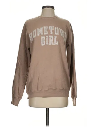 Pre-owned Bella+canvas Sweatshirt In Tan