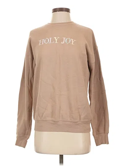 Pre-owned Bella+canvas Sweatshirt In Tan