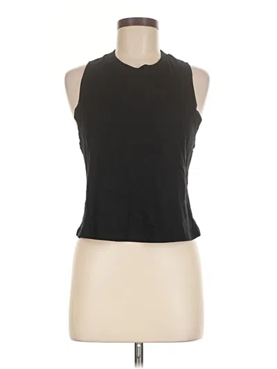 Pre-owned Bella+canvas Tank Top Black Halter Neckline Tops