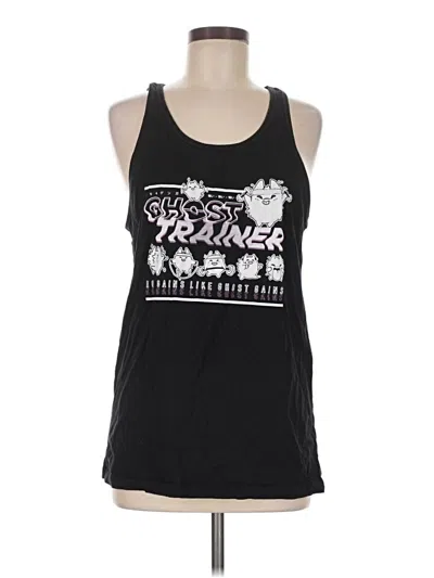 Pre-owned Bella+canvas Tank Top Black Halter Neckline Tops