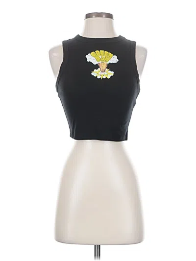 Pre-owned Bella+canvas Tank Top Black Strapless Neckline Tops