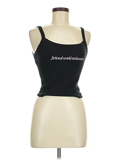Pre-owned Bella+canvas Tank Top Black Strapless Neckline Tops