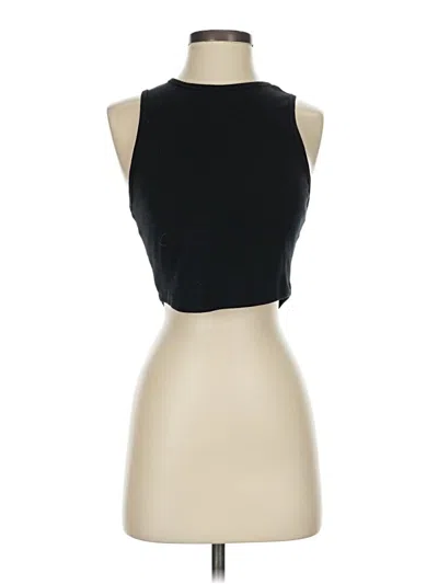 Pre-owned Bella+canvas Tank Top Black Strapless Neckline Tops