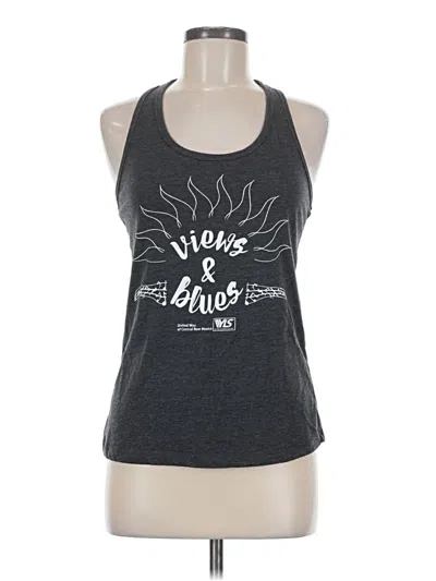 Pre-owned Bella+canvas Tank Top Gray Halter Neckline Tops