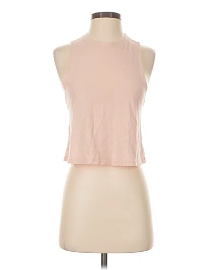 Pre-owned Bella+canvas Tank Top Pink Halter Neckline Tops