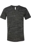 Bella+canvas Textured Jersey V-neck Tee In Black