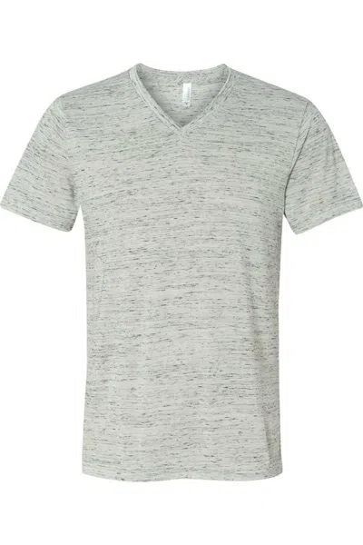 Bella+canvas Textured Jersey V-neck Tee In Multi