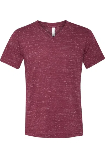 Bella+canvas Textured Jersey V-neck Tee In Multi