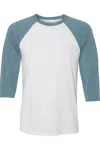 Bella+canvas Three-quarter Sleeve Baseball Tee In Multi