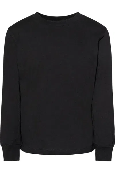 Bella+canvas Kids' Toddler Jersey Long Sleeve Tee In Black