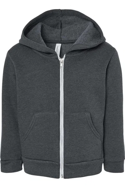 Bella+canvas Kids' Toddler Sponge Fleece Full-zip Hoodie In Blue