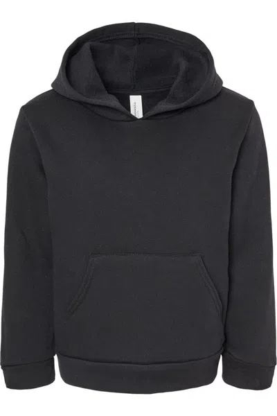 Bella+canvas Kids' Toddler Sponge Fleece Pullover Hoodie In Black