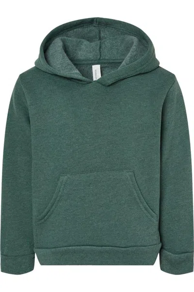 Bella+canvas Kids' Toddler Sponge Fleece Pullover Hoodie In Green