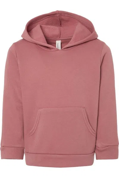 Bella+canvas Kids' Toddler Sponge Fleece Pullover Hoodie In Pink