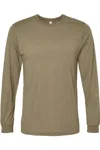 Bella+canvas Triblend Long Sleeve Tee In Animal Print