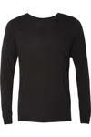 Bella+canvas Triblend Long Sleeve Tee In Black