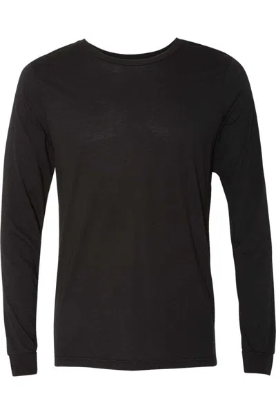 Bella+canvas Triblend Long Sleeve Tee In Black