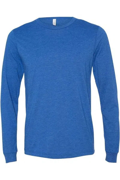 Bella+canvas Triblend Long Sleeve Tee In Blue