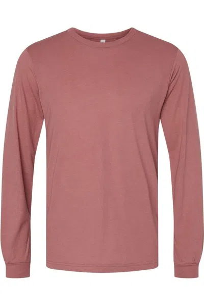 Bella+canvas Triblend Long Sleeve Tee In Brown