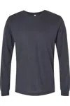 Bella+canvas Heather Cvc Long Sleeve Tee In Gray