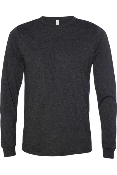 Bella+canvas Triblend Long Sleeve Tee In Gray