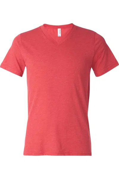 Bella+canvas Triblend V-neck Short Sleeve Tee In Multi