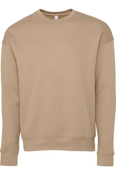 Bella+canvas Bella + Canvas Unisex Adult Fleece Drop Shoulder Sweatshirt In Neutral