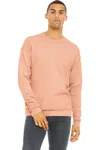 Bella+canvas Bella + Canvas Unisex Adult Fleece Drop Shoulder Sweatshirt In Pink