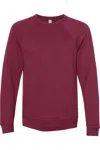 Bella+canvas Unisex Adult Fleece Raglan Sweatshirt In Multi