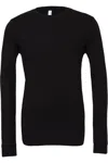 Bella+canvas Unisex Adult Jersey Long-sleeved T-shirt In Black
