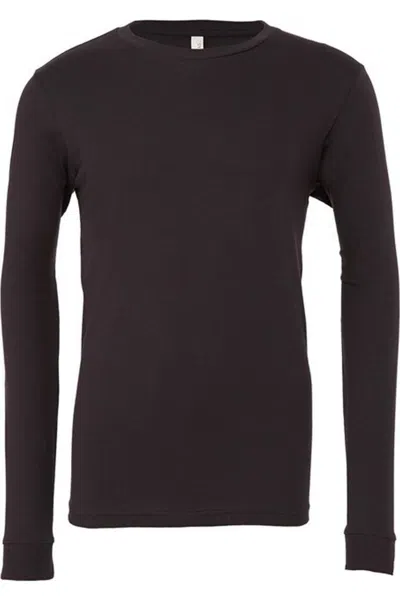 Bella+canvas Bella + Canvas Unisex Adult Jersey Long-sleeved T-shirt In Black