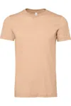 Bella+canvas Canvas Unisex Jersey Crew Neck Short Sleeve T-shirt In Beige