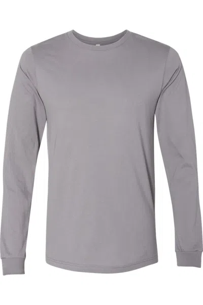 Bella+canvas Unisex Jersey Long Sleeve Tee In Blue