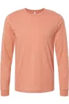 Bella+canvas Unisex Jersey Long Sleeve Tee In Brown