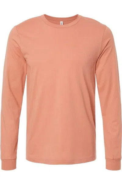 Bella+canvas Unisex Jersey Long Sleeve Tee In Brown