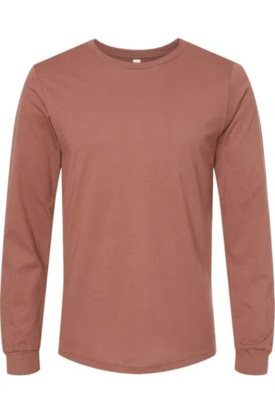 Bella+canvas Unisex Jersey Long Sleeve Tee In Brown
