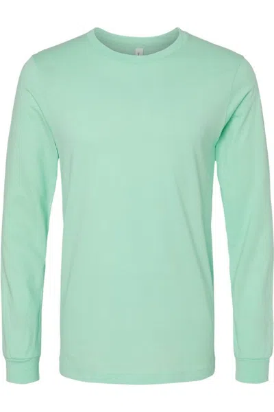Bella+canvas Unisex Jersey Long Sleeve Tee In Green