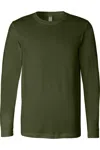 Bella+canvas Unisex Jersey Long Sleeve Tee In Green