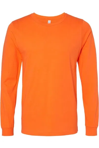 Bella+canvas Unisex Jersey Long Sleeve Tee In Orange