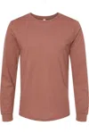 Bella+canvas Unisex Jersey Long Sleeve Tee In Pink