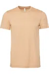 Bella+canvas Canvas Unisex Jersey Crew Neck Short Sleeve T-shirt In Beige