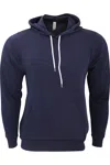 Bella+canvas Bella + Canvas Unisex Pullover Polycotton Fleece Hooded Sweatshirt / Hoodie In Blue