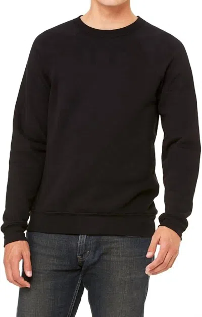 Bella+canvas Unisex Spo Long Sleeves Sweatshirt In Black