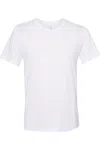 Bella+canvas Heather Cvc Raglan Tee In White
